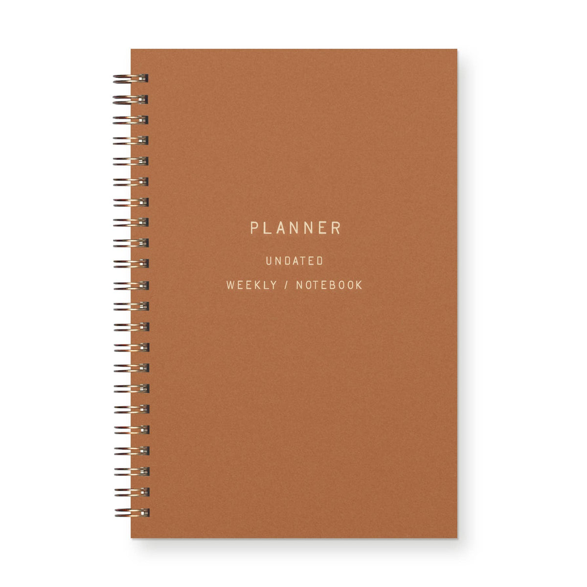 Standard Type Undated Weekly Planner Journal