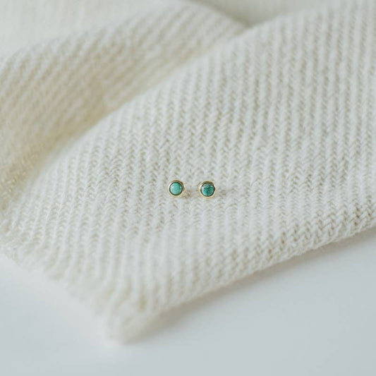 Hyalite Studs // Turquoise